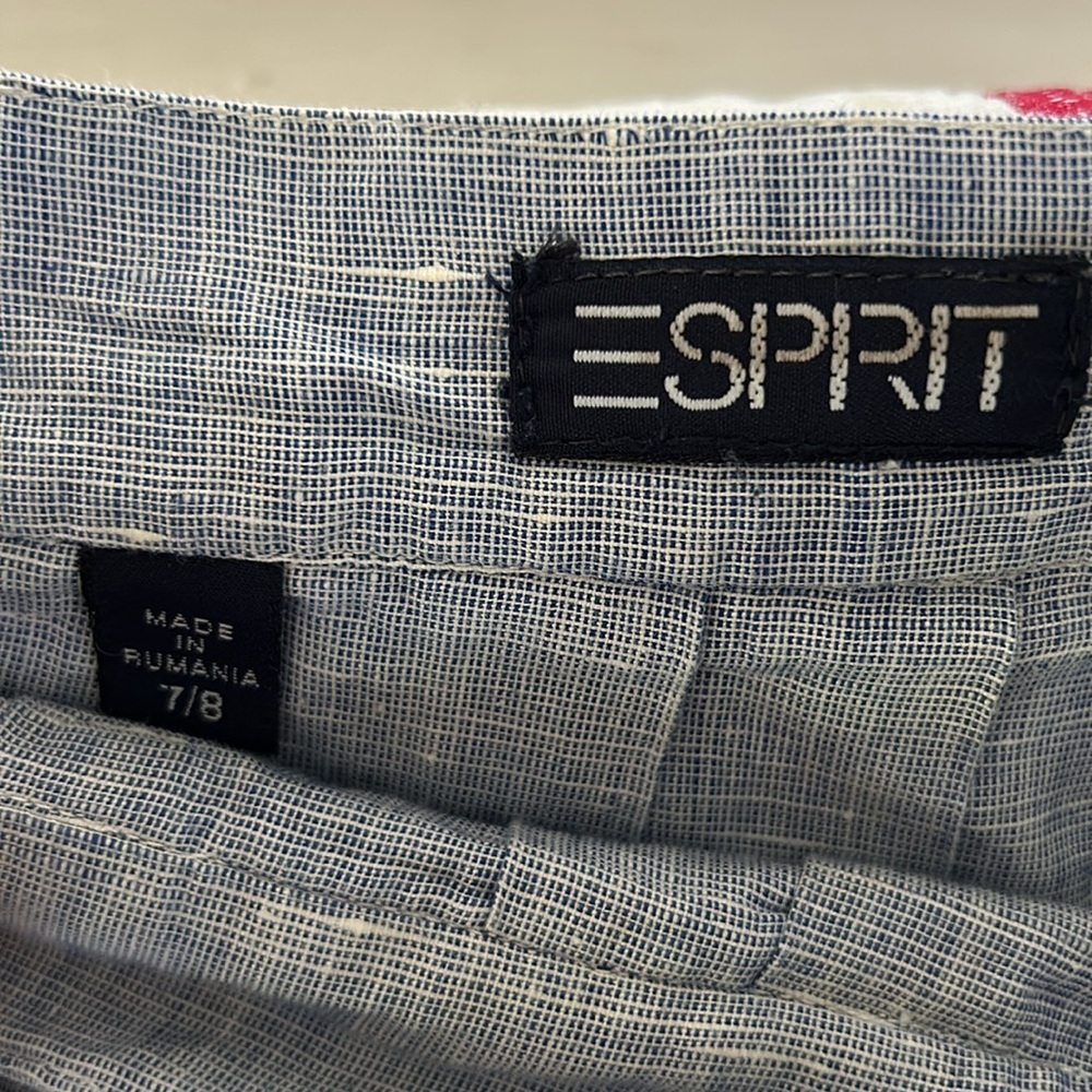 Vintage Esprit Pleated Midi Side Zipper Skirt - Picture 2 of 3